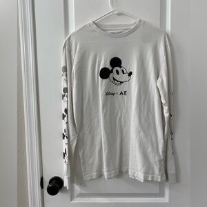 Disney Kids Mickey Mouse White Long Sleeve Tee